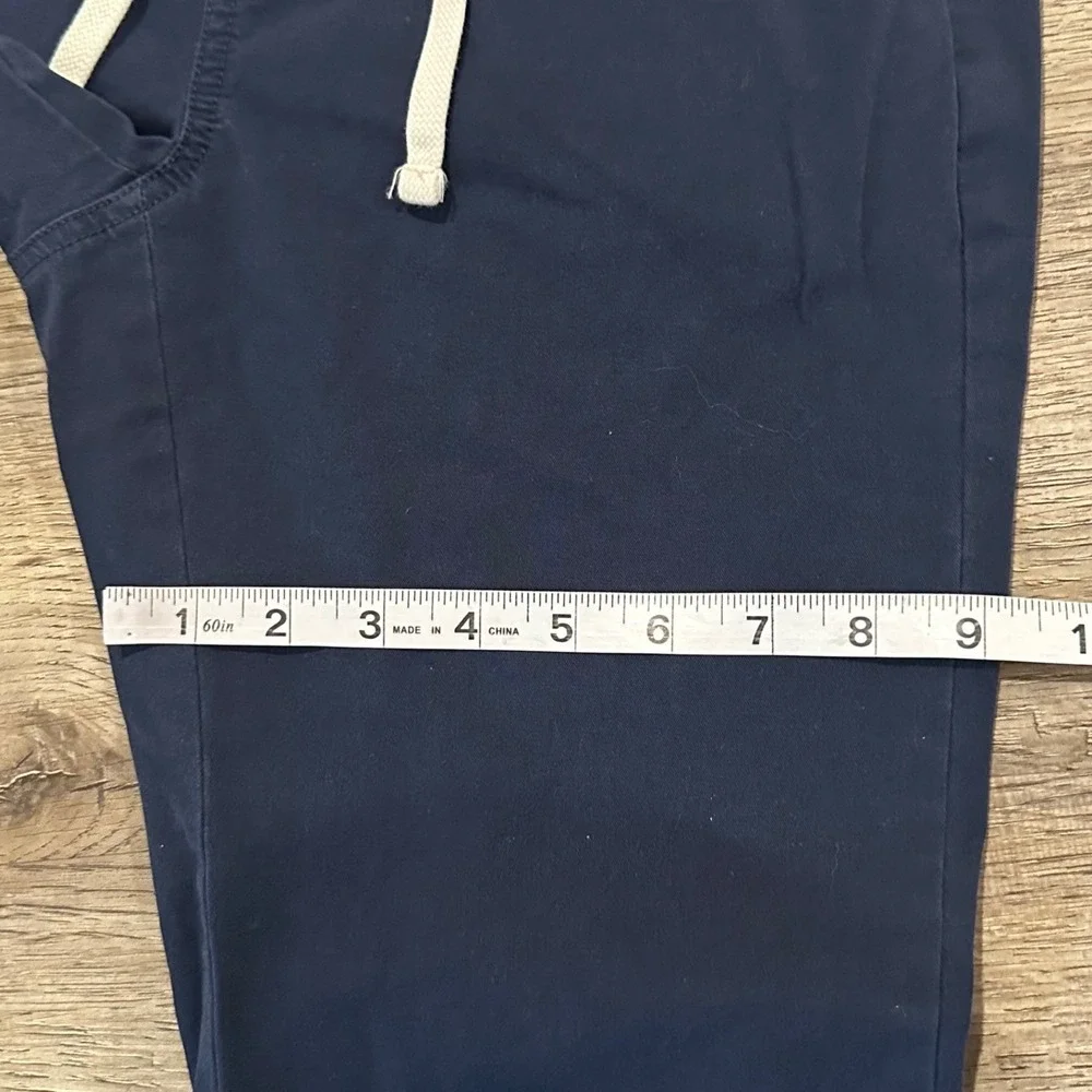 J.Crew Mens XS Cordura Sporting Life Drawstring Chino Pants Navy Blue Stretch